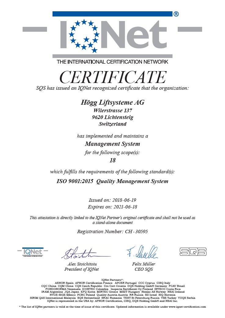 ISO 9001:2008 Qualitätsmanagementsystem IQ Net